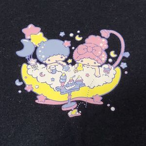 Girls Sanrio x Uniqlo Little Twin Stars Navy Blue T-shirt Top Size 5-6 NEW